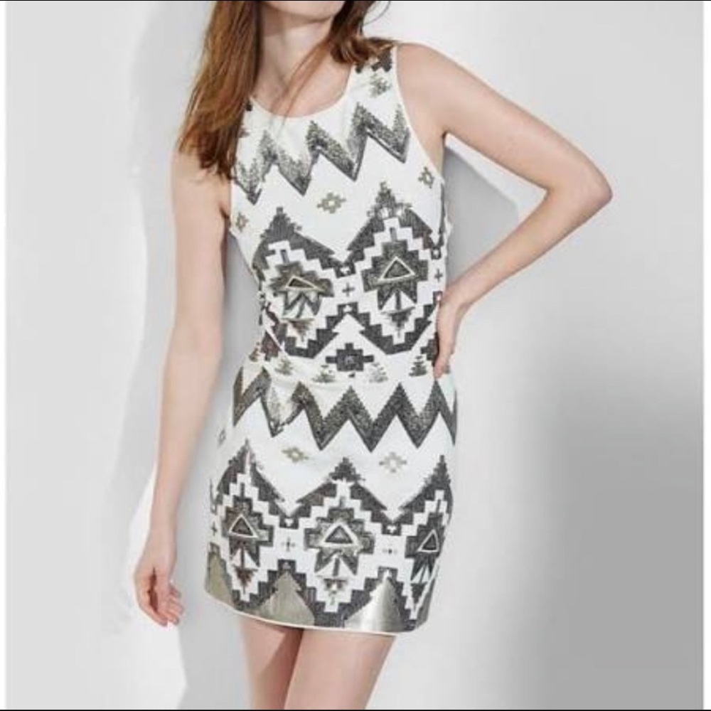 Express Aztec Print Dress